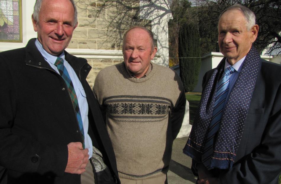 James Watt, of Waipahi, Telford Watt, of Winton, and Eoin Garden, of Millers Flat. 