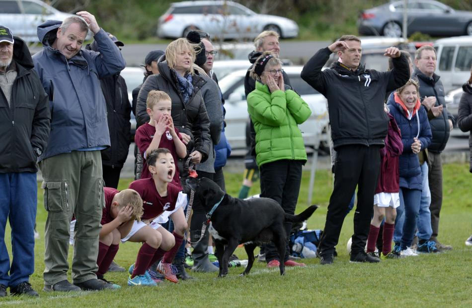 There was plenty of support for players  at the Sunnyvale junior football tournament yesterday. 