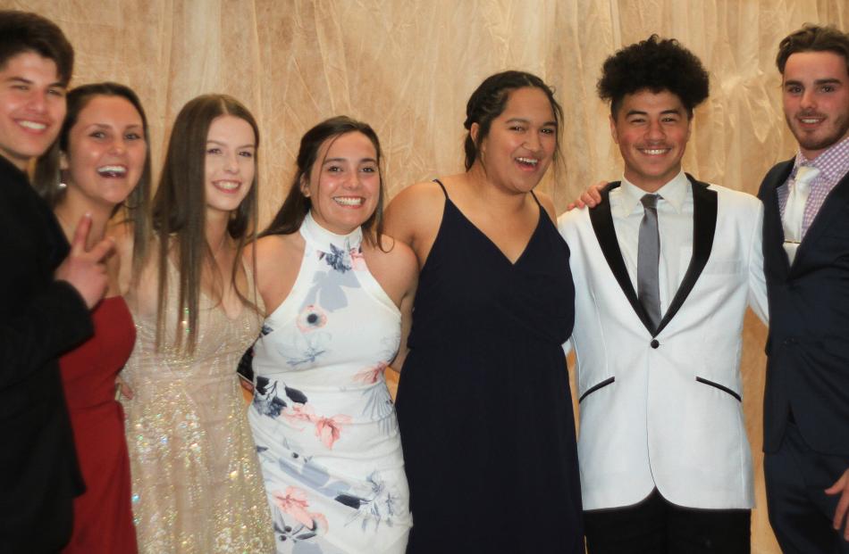 Jothan Croal (15), Ana Alexopoulos (16), Chey Vowles (17), Tessa Jorgensen (17), Ayeasha Tapatu (17), Tipene Patena-Fortune (16) and Keagan Mulholland (17), all of Ranfurly.