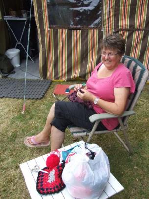 Merridee Watson, of Dunedin, has been busy crocheting blankets for her grandchildren.