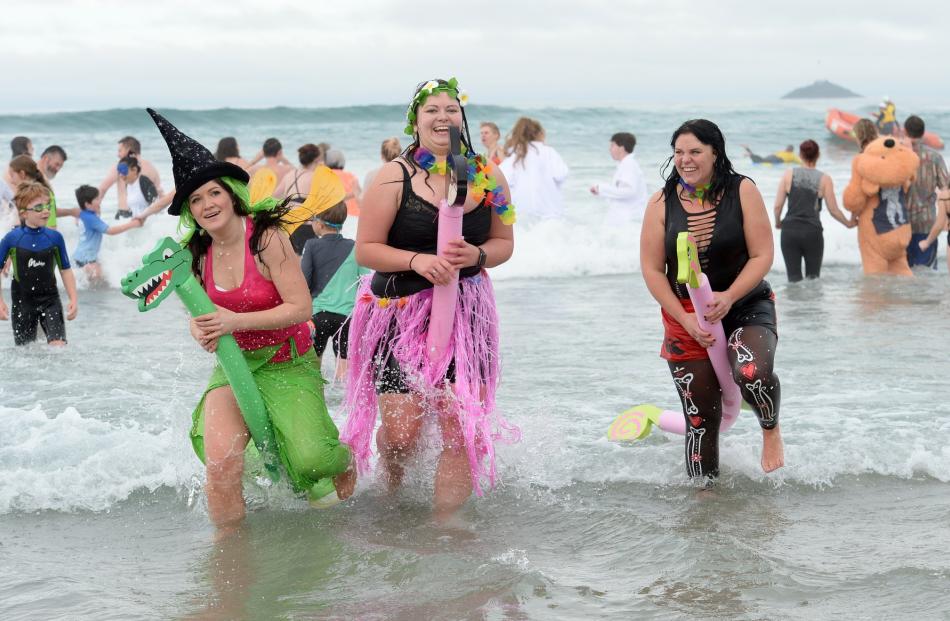 South Otago residents Alice Muir and Jazz Finch, both of Milton, and Jenna Cunningham, of...