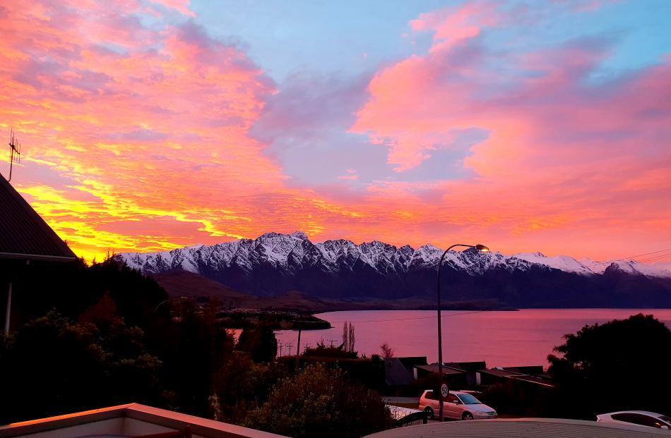 An amazing shot of the Remarkables taken from Fernhill, Queenstown. Photo: Lorna Townsend