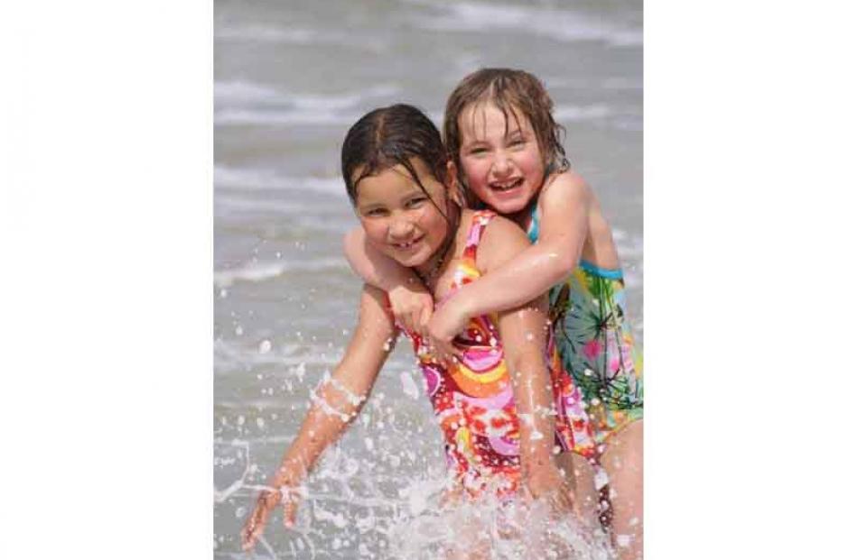 Renae and Jamie Church at Moeraki. Photo: Christine Bain