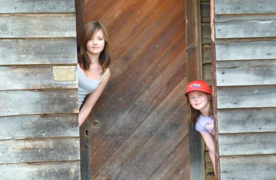 Photo of daughters Emma (17yrs) and Katherine (8yrs) at Chinese Village, Arrowtown - January 4th...