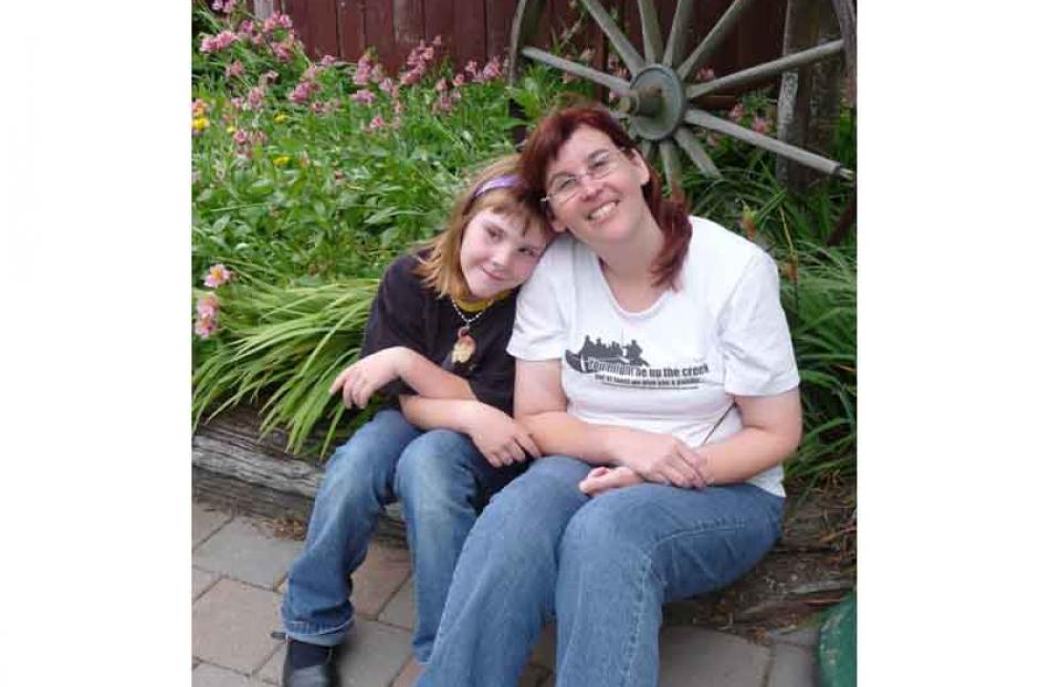 Me and my girl . . . Carol Davis and daughter Antonia Davis at a family gathering in Mosgiel on...