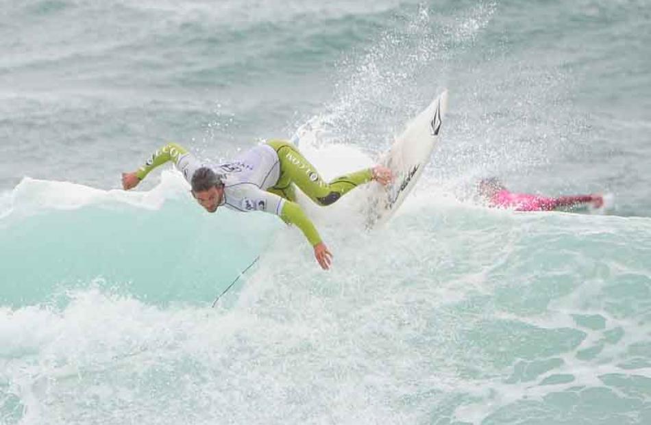 Jay Quinn competes in the men's open final.