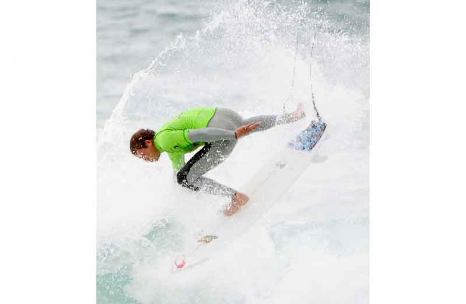 Richard Christie competes in the men's open final.