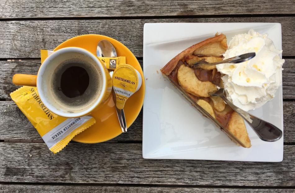 A daily diet of Dutch appel-cake. Photos: Julie Orr-Wilson