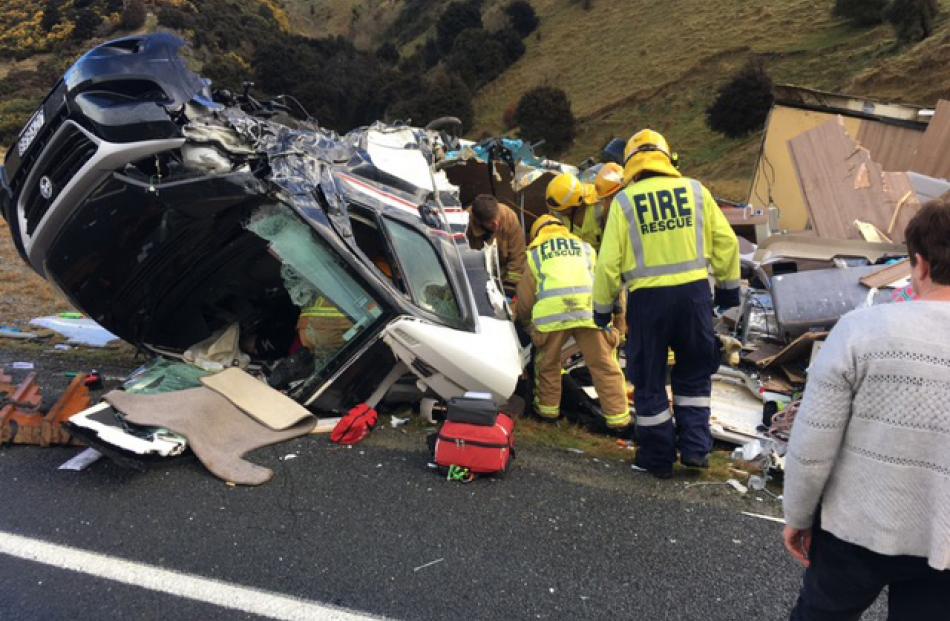A car and motorhome collided on the Beaumont Highway in Central Otago yesterday afternoon,...