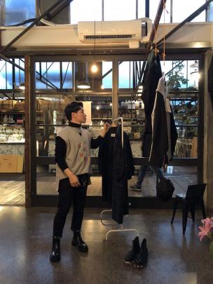 Marc Jun trials his designs in a pop-up store in Ponsonby, Auckland. Photos: Supplied