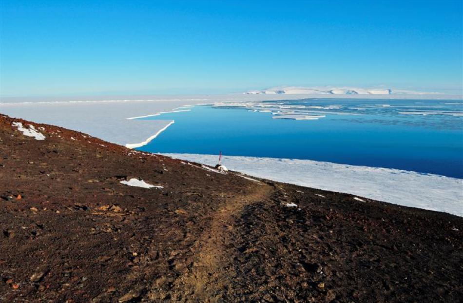 Cape Armitage looking towards White Island