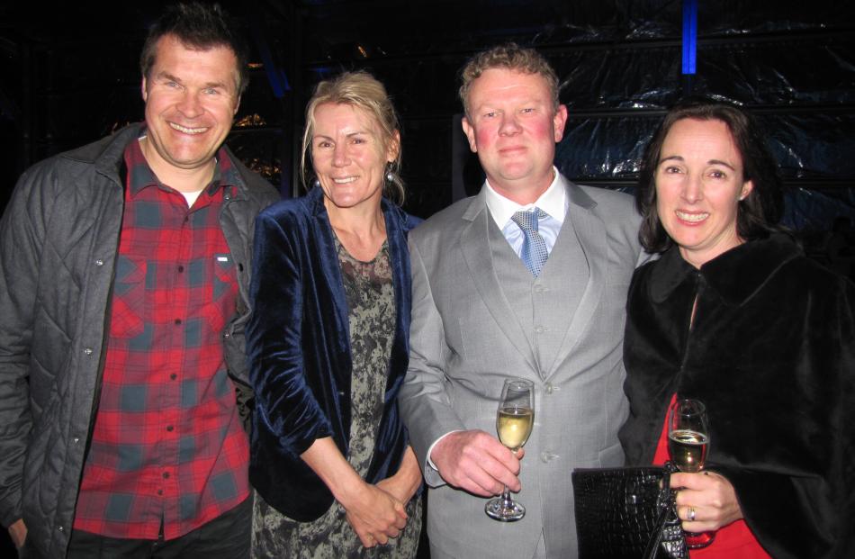 Simon and Jane Pearson, of Arrowtown, and Howie and Sarah Hinton, of Alexandra. 