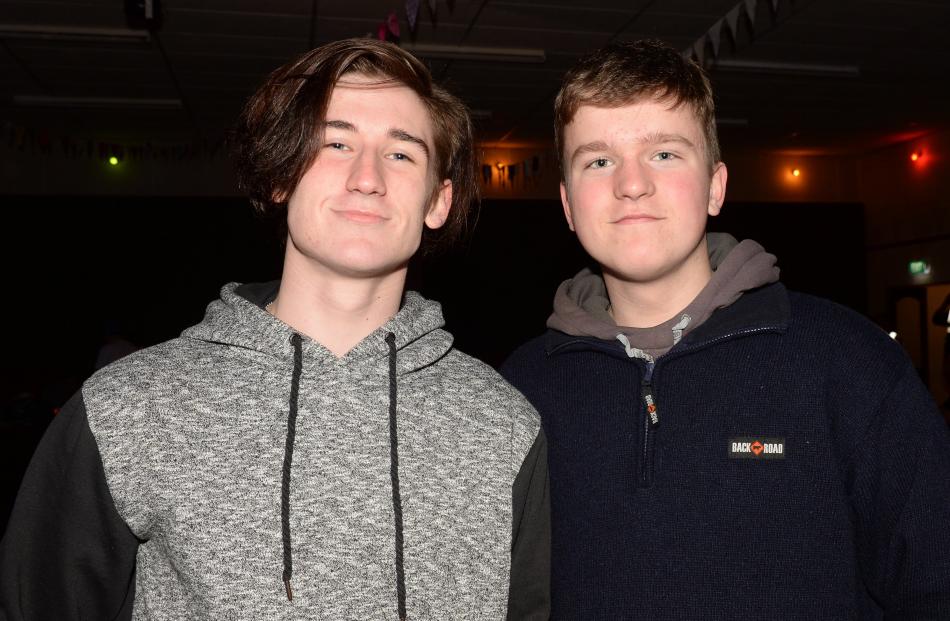 Gregor Clarkson (15) and Joel Blair (16), both of Dunedin.