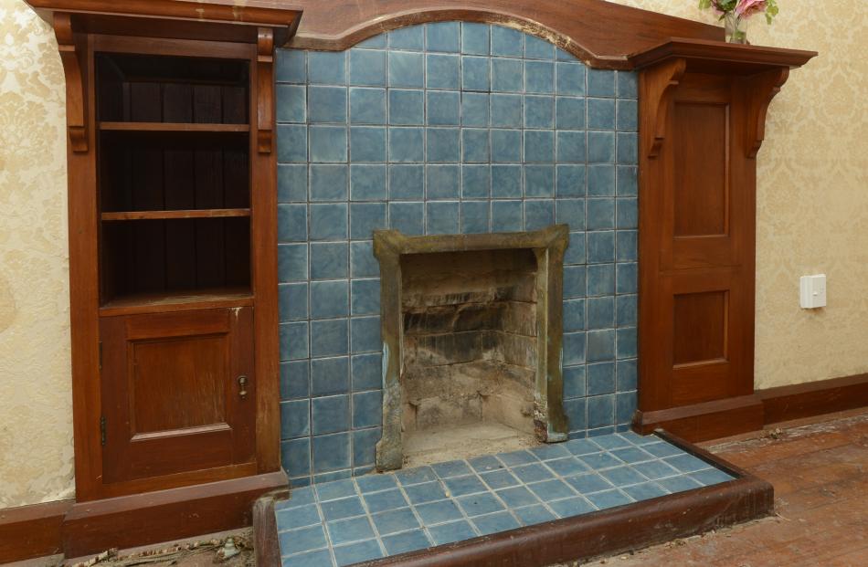One of the original fireplaces.