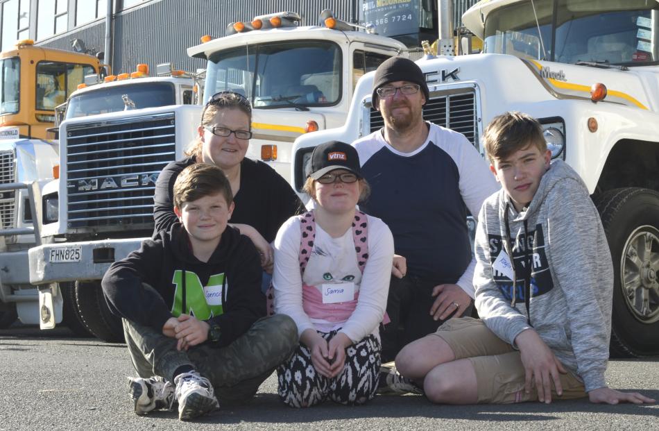 The Matthews family (from left) Spencer, Cindy, Somia, Bob and Kaylin enjoy the Special Rigs for...