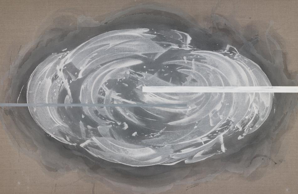 Whisper, by Gretchen Albrecht, at Hocken Gallery.