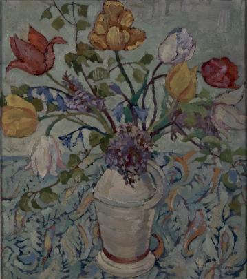 [Flower Study], by Doris Lusk, at Hocken Gallery.