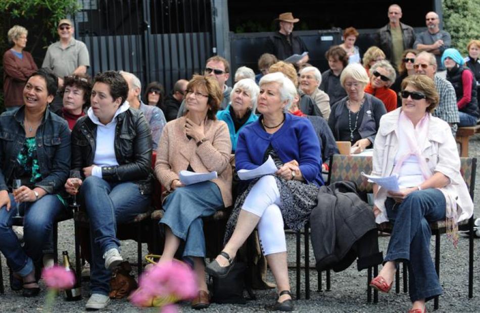 Members of the crowd at the eighth annual Port Chalmers United Rowing Club art auction at Carey's...