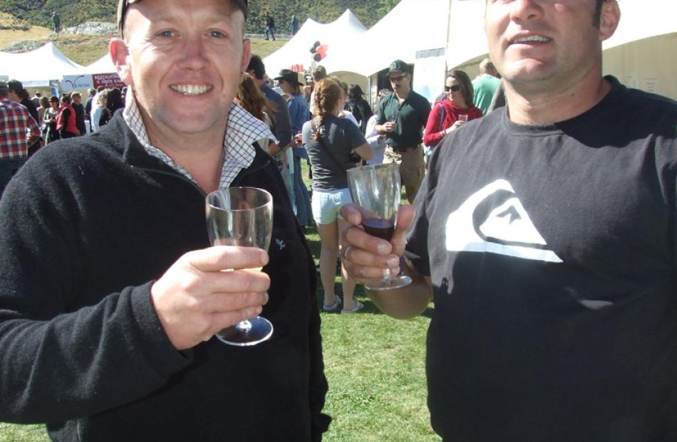 From left,  Hamish Laurie and Brad Rule, both of Queenstown.
