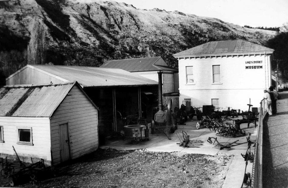 The courtyard of the museum at its present site in 1977. Photo: Lakes District Museum