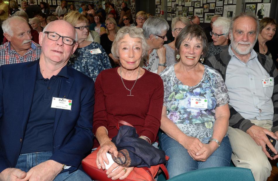 David Goodwin, of Ireland, Lynda Clark, of Nelson, and Phyll Esplin and Brian Miller, both of...