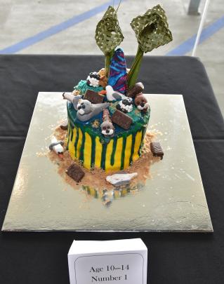 Destiny Crawford's cake, which received first place in it's category. 