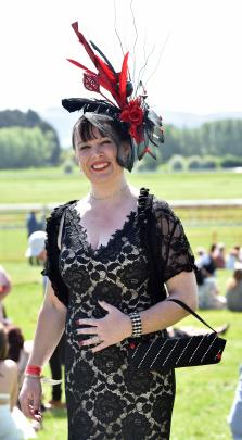 Fashions in the Fields winner Lisa Lamb wears her award-winning look. Photos: Peter McIntosh