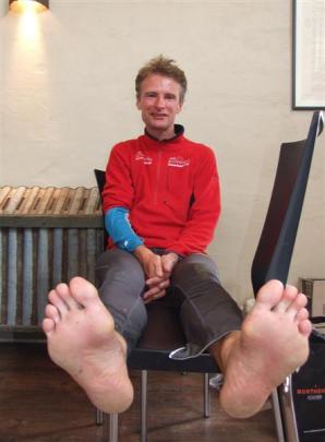 After almost 26 hours' racing, mountain run winner Martin Lukes, of Christchurch, was happy to...