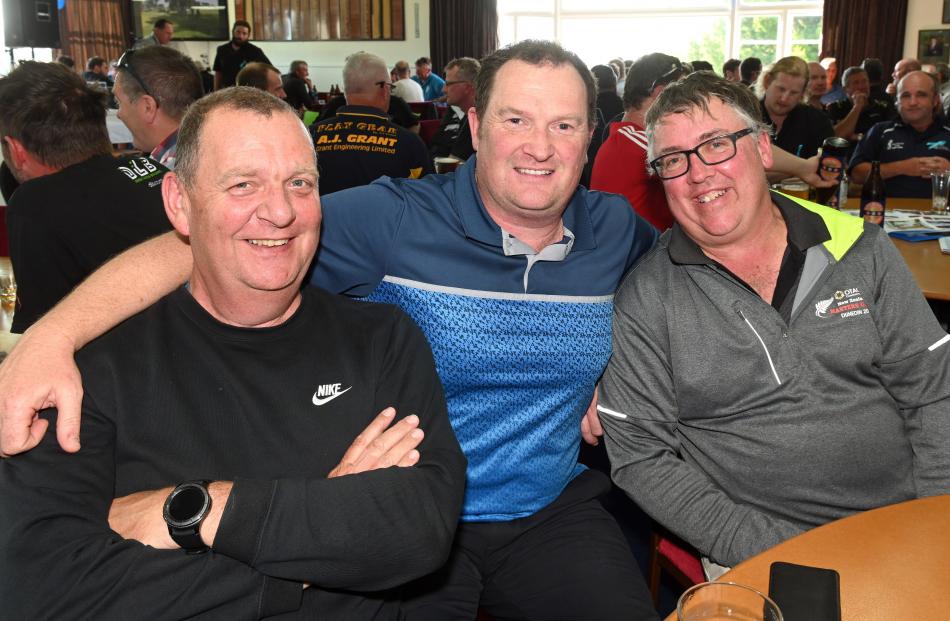 Trevor Bell, John Clearwater and Andrew Miller, all of Dunedin.
