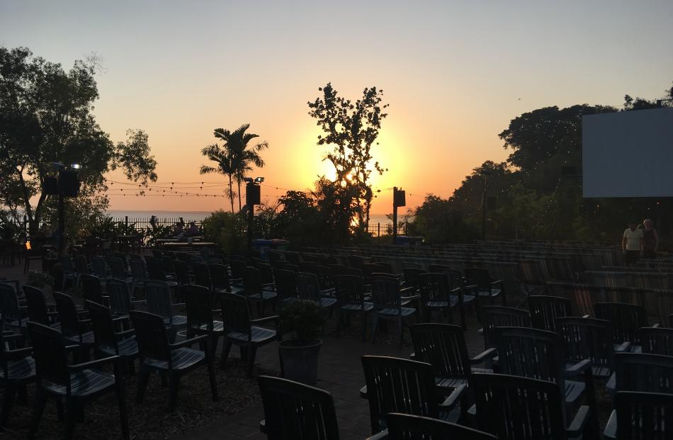 Darwin's Deckchair Cinema. PHOTO: PAM JONES 