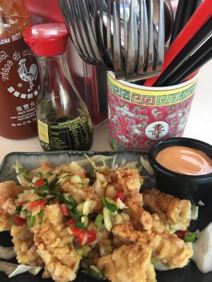 Spicy salt squid at "Chow", on the Darwin waterfront. PHOTO: PAM JONES 