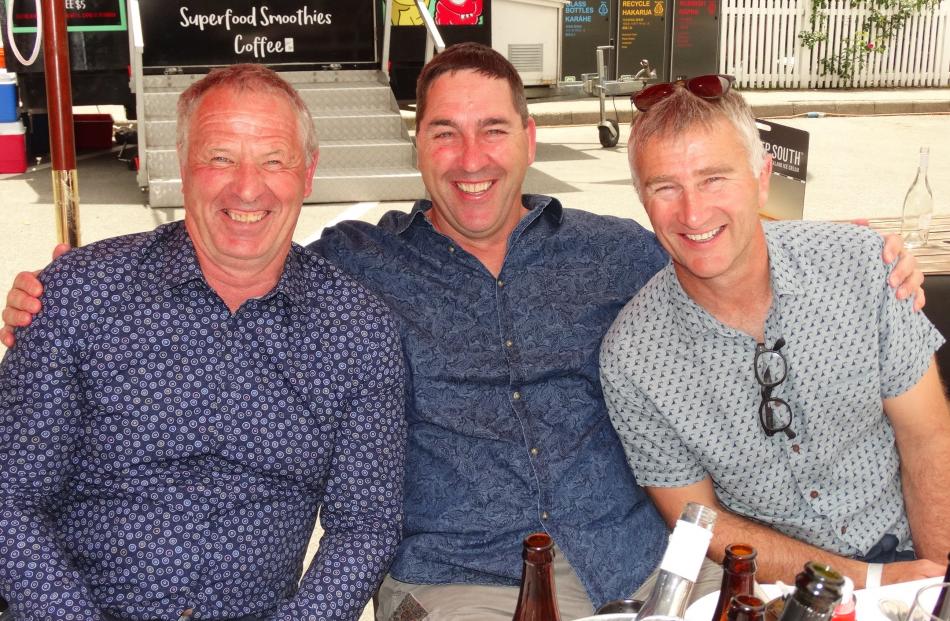 Mark Reidie, Greg Smith and Geoff Gorton, all of Invercargill.