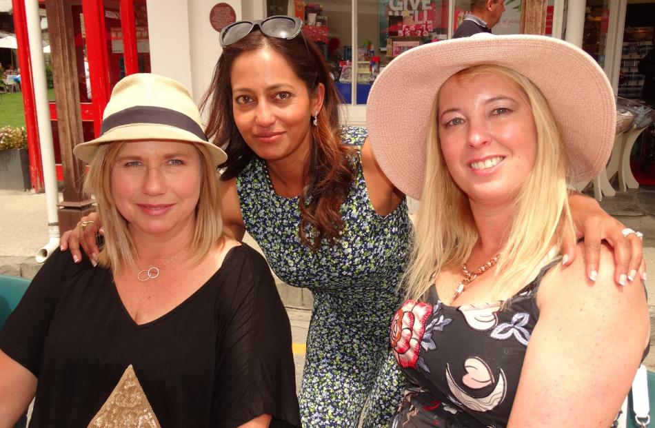 Angela Robertson, of Queenstown, Alesha Moon, of Glenorchy, and Janine Brian, of Queenstown.