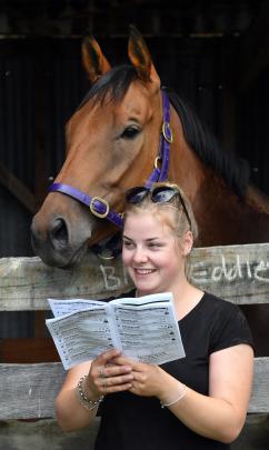 Stacey Poole, from Invercargill, and Pedro the horse.