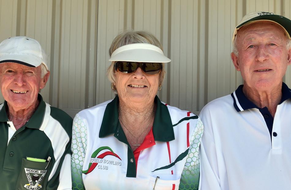 Neville Mercer, of Mosgiel, Margaret Wallace, of Mosgiel, and Keith Hopkins, of Outram.