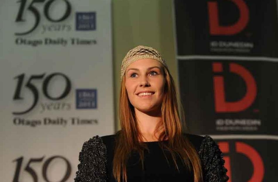 Cecily Reed [16] models during the opening of ID during the launch at the Otago Daily Times...