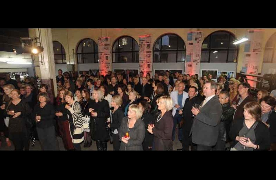 The crowd at the  opening of ID Fashion during the launch at the Otago Daily Times Building on...