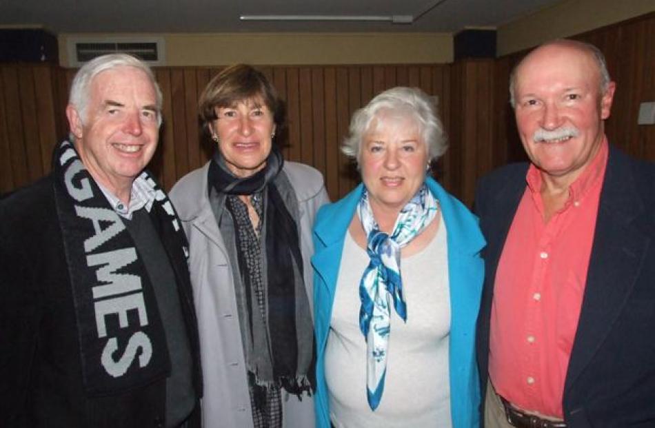 From left, Sir Eion and Lady  Edgar, and Patty and Mike Norris, all of Queenstown.