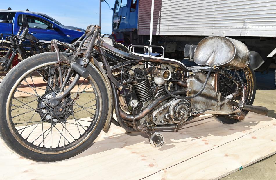 Burt Munro’s record-setting Indian motorcycle is on display at the challenge.