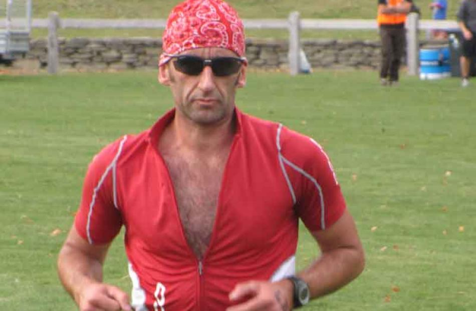 Tony Bennett, of Christchurch, placed second in the Triathlon Kayak Veteran Male category.