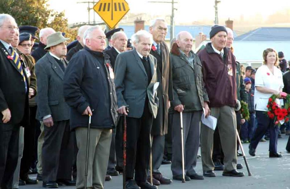 Retired servicemen, serving military and support personnel, and members of the Clutha community...