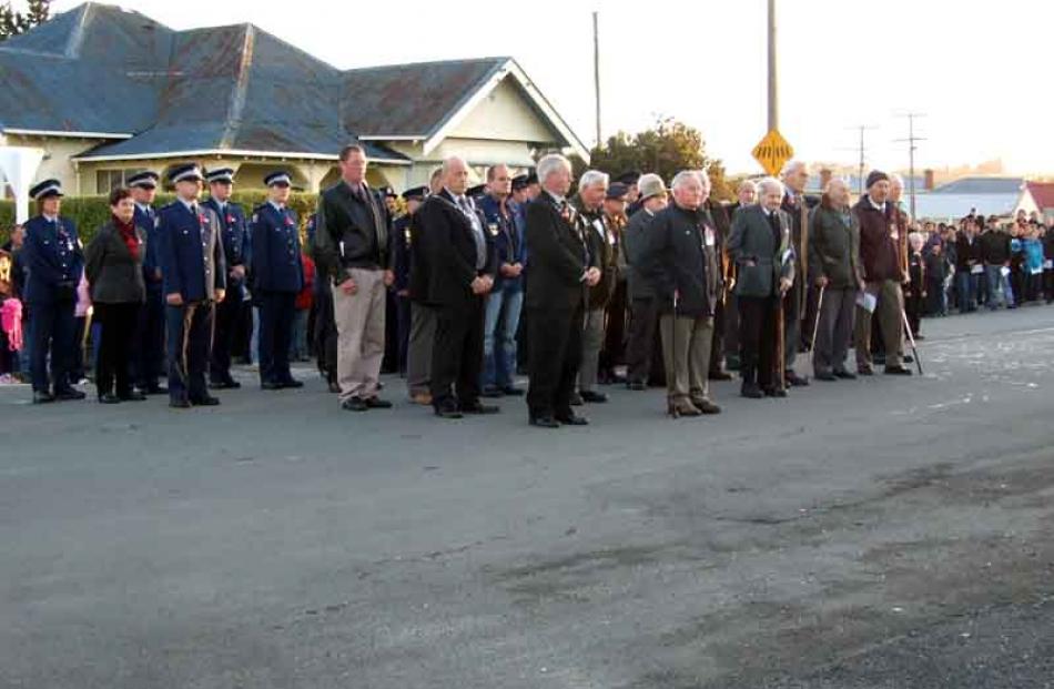 Retired servicemen, serving military and support personnel, and members of the Clutha community...