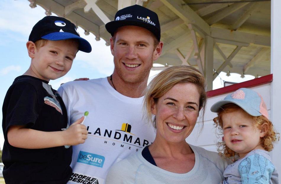 Flynn (4), Dougal, Amy and Matilda (2) Allan, of Wanaka.