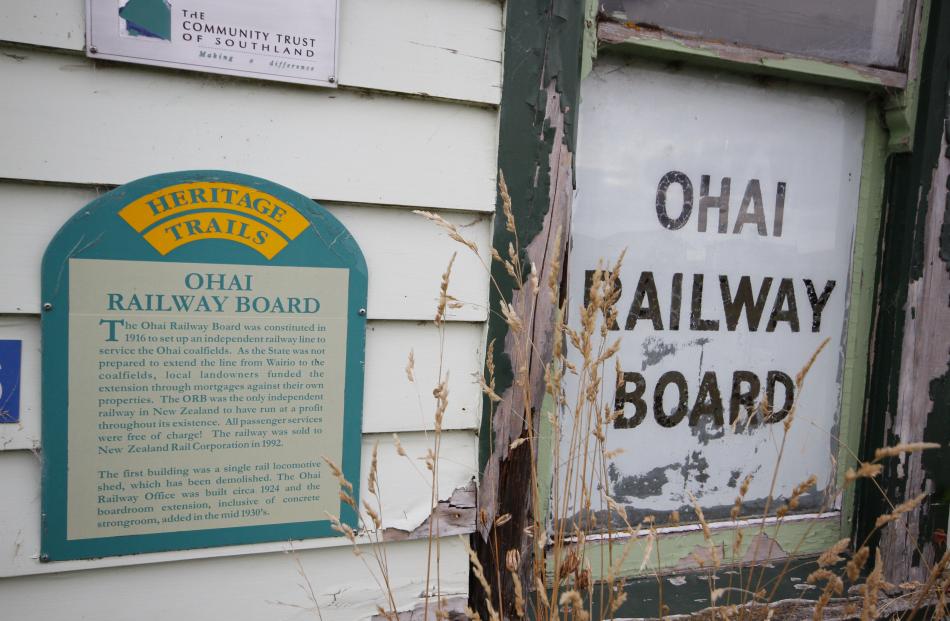 Signs indicate its heritage status.