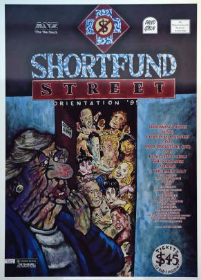 A Shortland Street-themed poster induces wholesome kiwiana in 1995. 