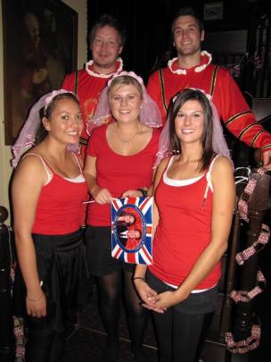 ig and Whistle Pub staff (from left) Gypsy Oram, Andy Parker, Carina Leverty, Neil Wilson and Bex...