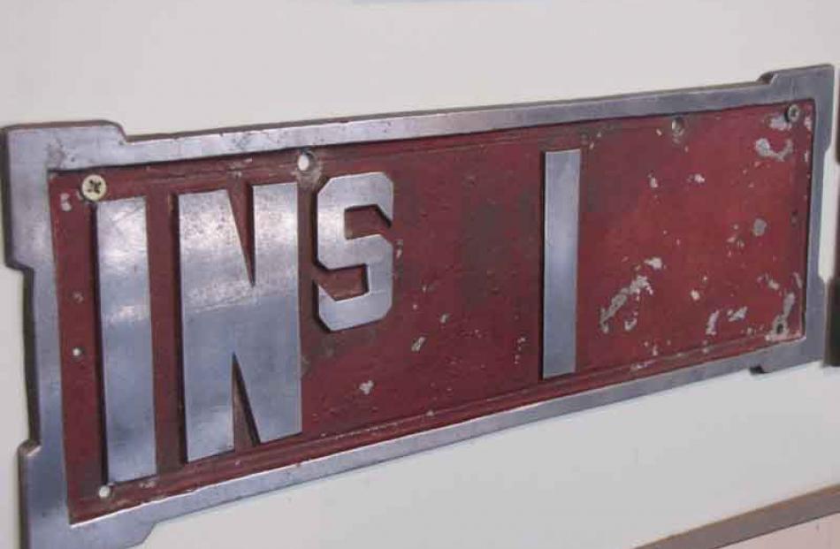 The first car number plate for Invercargill - IN stands for Invercargill, the "S" refers to...