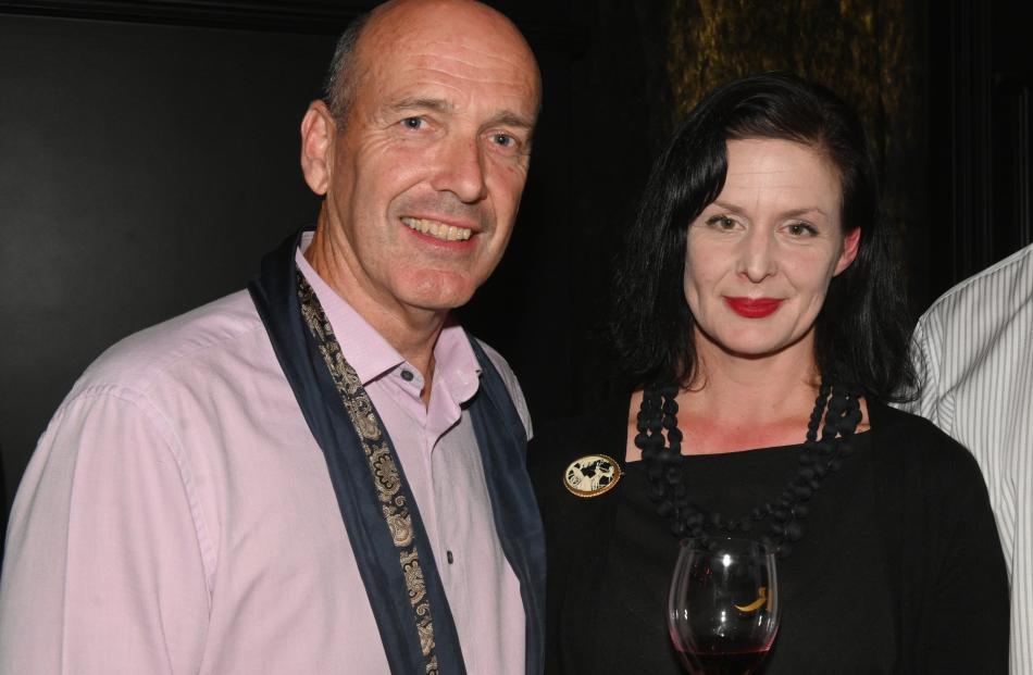 Nicholas McBryde and box office worker Belinda Middlemass, both of Dunedin.