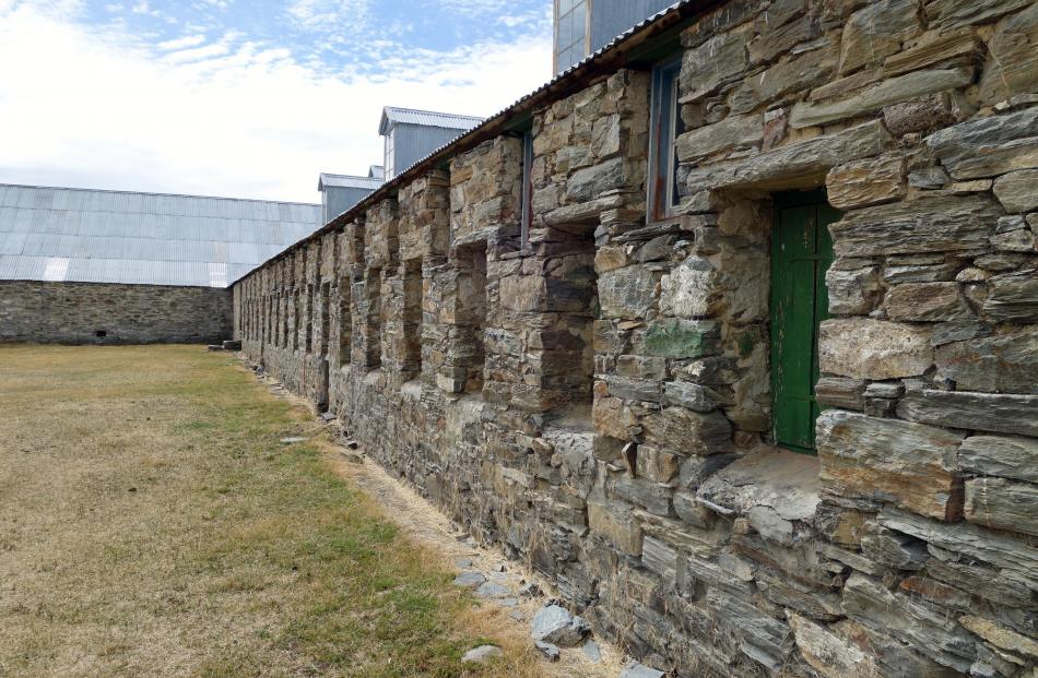 The huge, historic Morven Hills woolshed, home for the night for some of our party.
