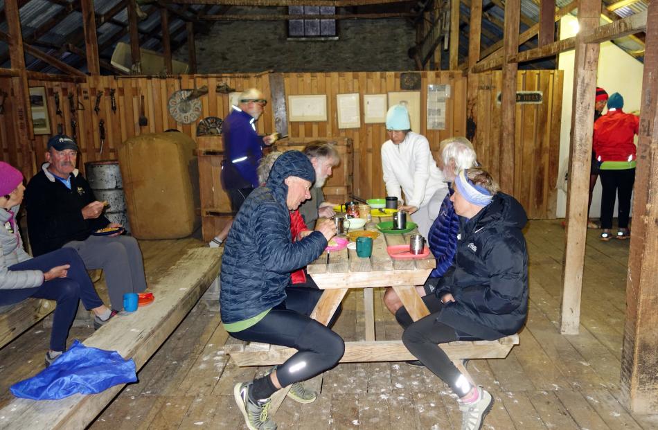 There are no heatpumps in the Morven Hills woolshed, so jackets were essential at breakfast on...